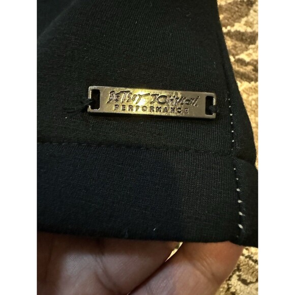 Betsey Johnson hooded jacket women’s longline scuba jacket sz small Asymmetrical - Picture 3 of 16